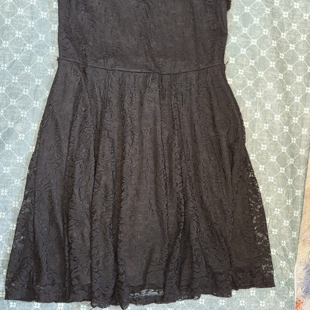 Torrid 1 NWT lace sweetheart Black Dress - Picture 5 of 6